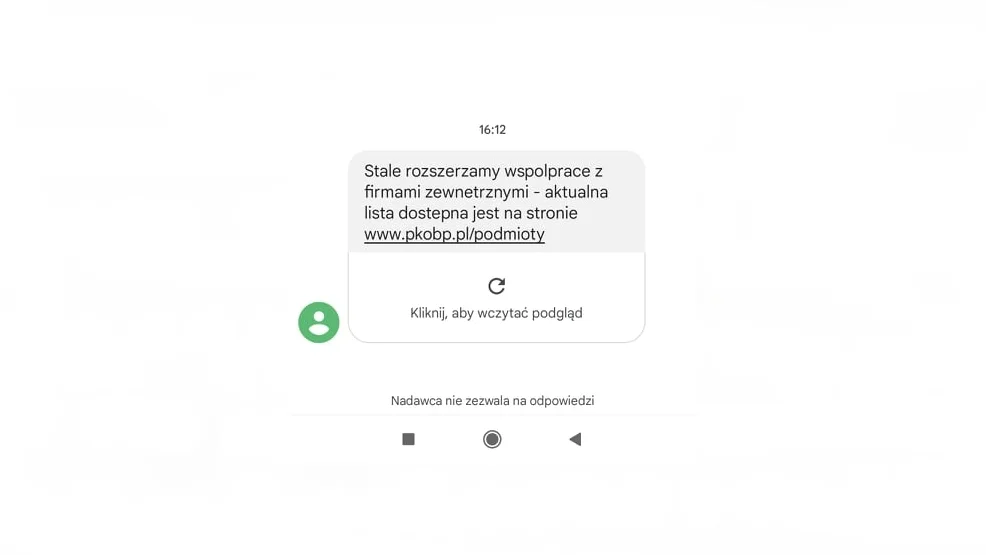 Otrzymała wiadomość tekstową z linkiem. Nie otworzyła jej. Bank: "To prawdziwy sms" - Zdjęcie główne