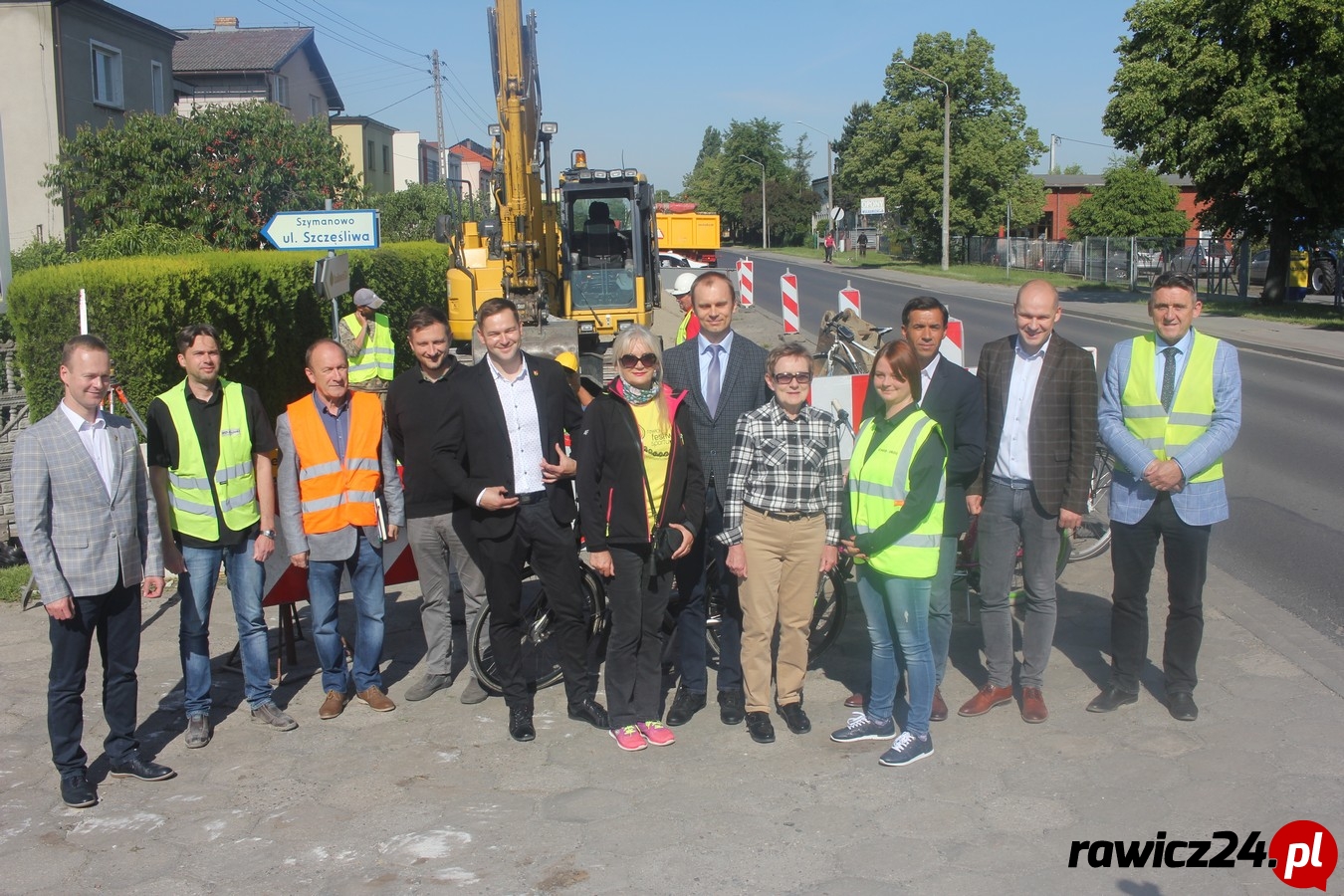 Rozpoczęła się budowa ścieżki pieszo-rowerowej Rawicz - Osiek - Zdjęcie główne