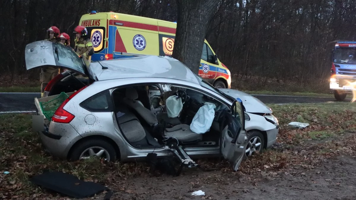 Wypadek na trasie Zaborowice - Borszyn Wielki [AKTUALIZACJA] - Zdjęcie główne