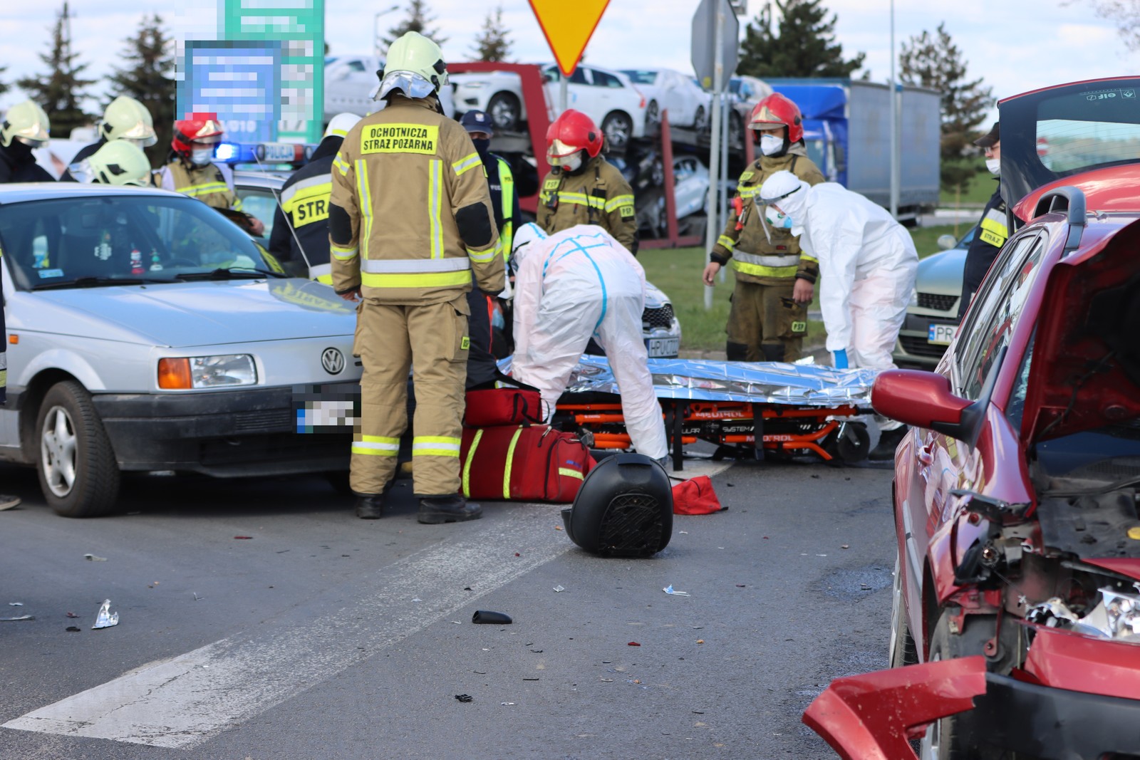 Bojanowo. Wypadek na wyjeździe z miasta