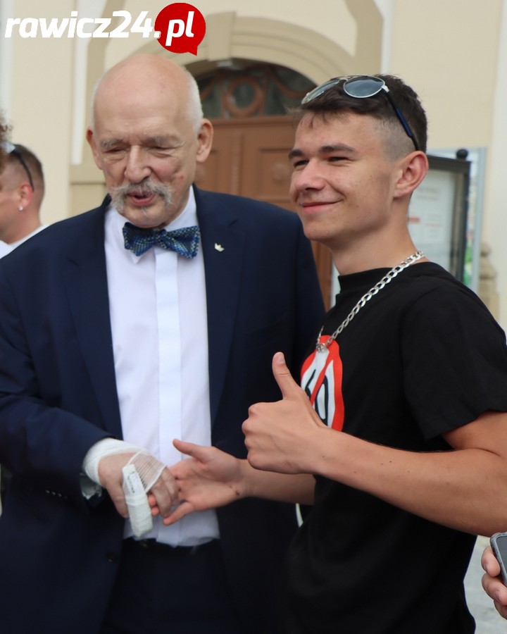 Spotkanie z Januszem Korwin-Mikkem w Rawiczu