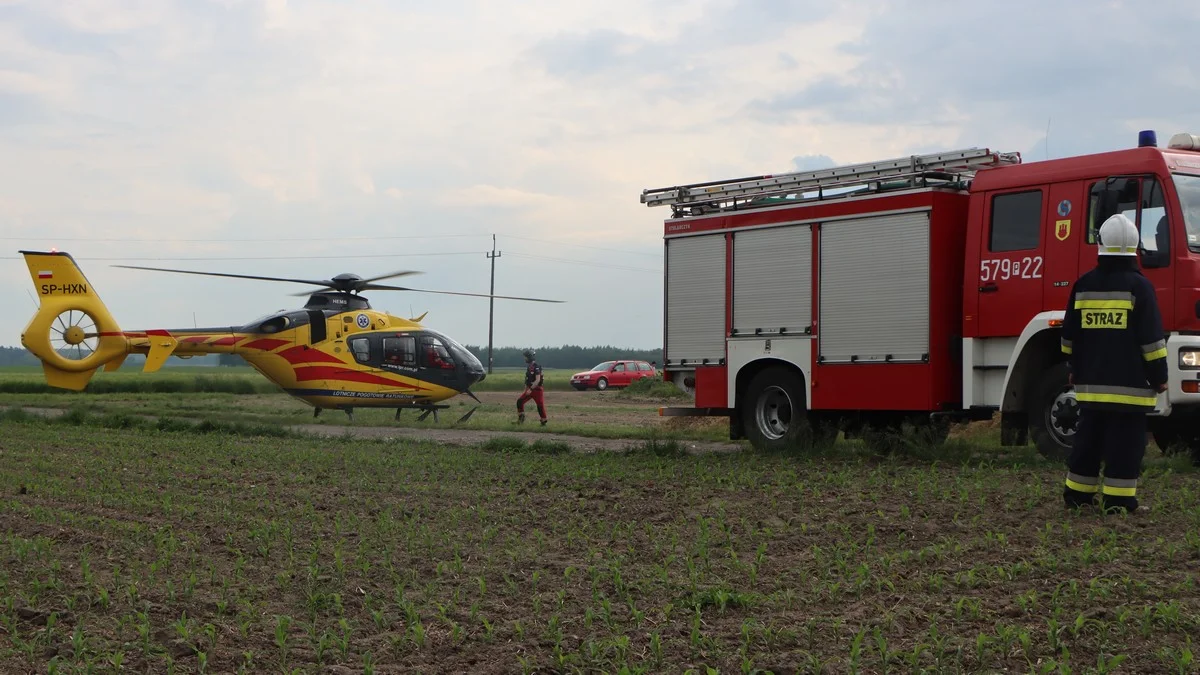 Nieszczęśliwy wypadek w Szkaradowie. Ucierpiała jedna osoba - Zdjęcie główne