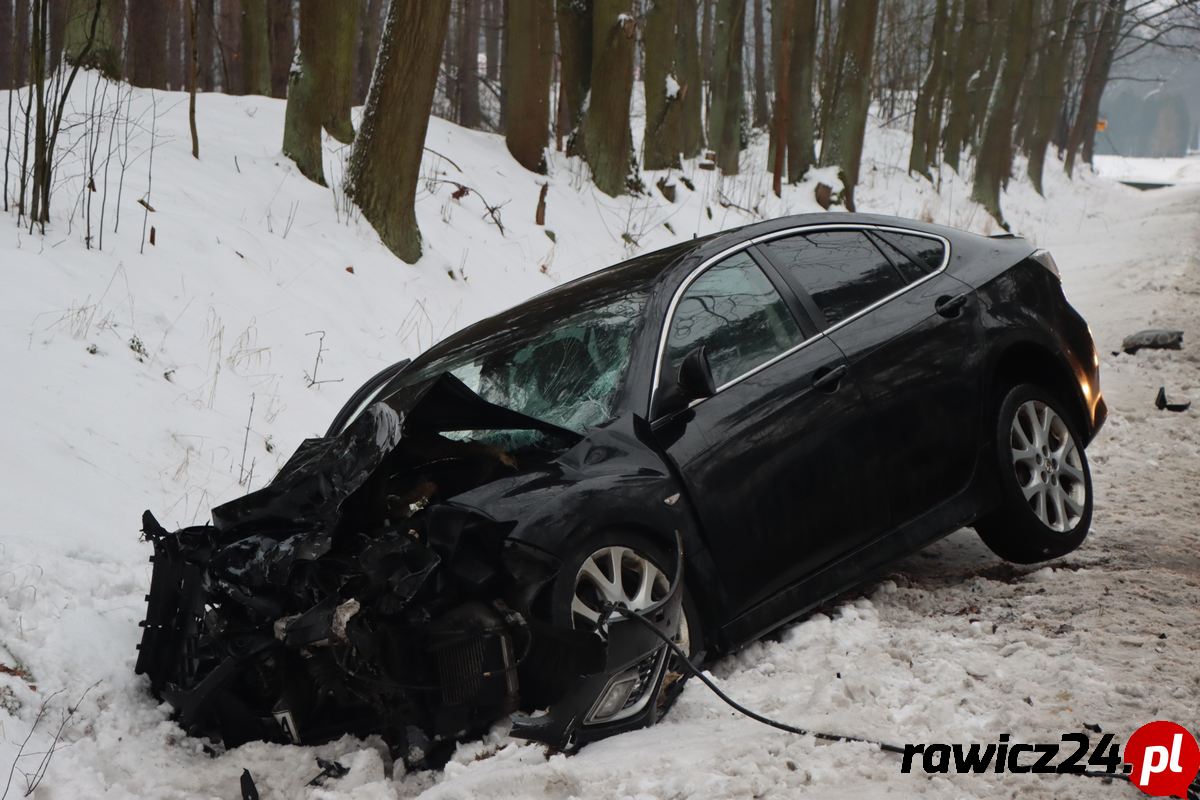 Wypadek na trasie Szymanowo - Słupia Kapitulna