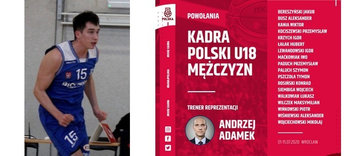 Iwo Maćkowiak w koszykarskiej kadrze Polski U18 - Zdjęcie główne