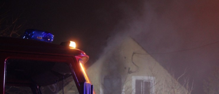 Pożar domu w Przywsiu. Ewakuowano trójkę dzieci - Zdjęcie główne