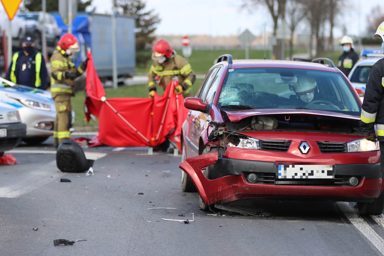 Bojanowo. Wypadek na wyjeździe z miasta