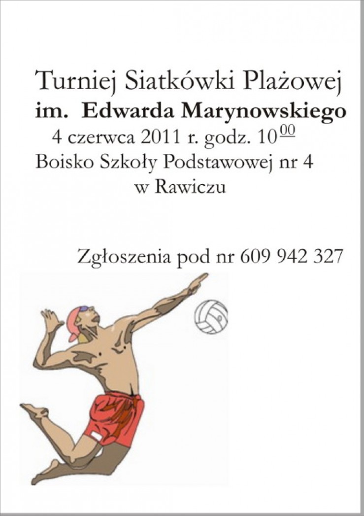 Turniej Śiatkówki Plażowej im. Edwarda Marynowskiego - Zdjęcie główne