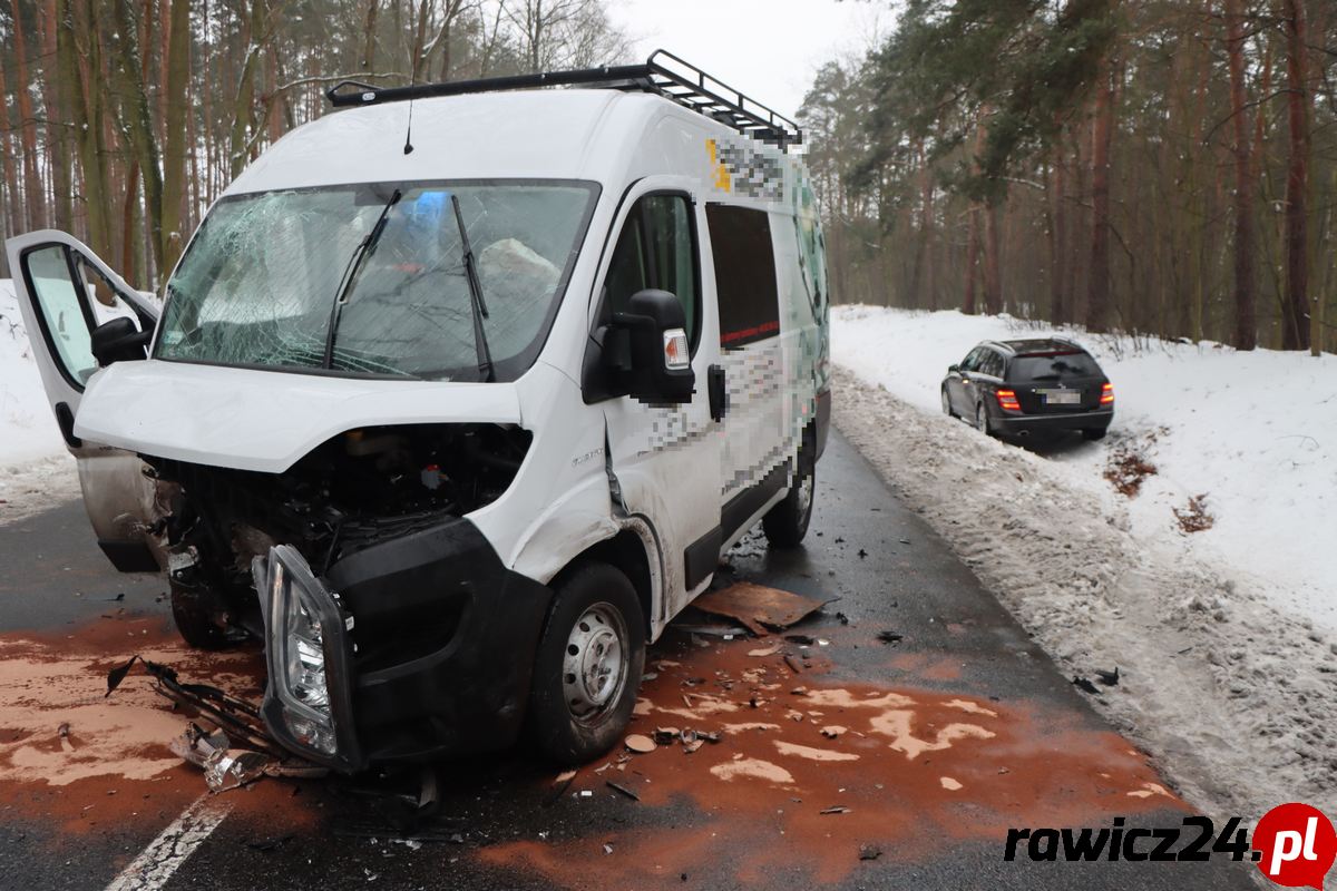 Wypadek na trasie Szymanowo - Słupia Kapitulna