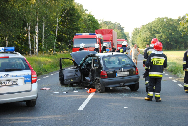 Wypadek na DK 5. Ranny 19-latek w szpitalu [ZDJĘCIA] - Zdjęcie główne