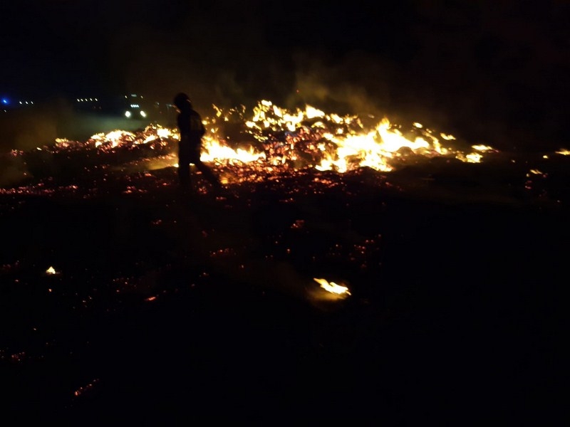 Pożar w Roszkówku - Zdjęcie główne
