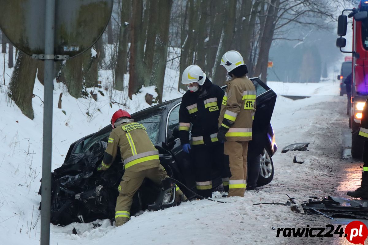 Wypadek na trasie Szymanowo - Słupia Kapitulna