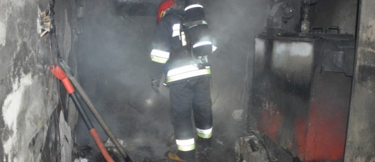 Pożar kotłowni budynku mieszkalnego w Rawiczu [FOTO] - Zdjęcie główne