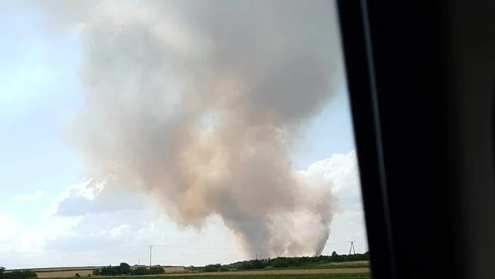 Ogromny pożar w sąsiednim powiecie. Spłonęło zboże na pniu [ZDJĘCIA] - Zdjęcie główne