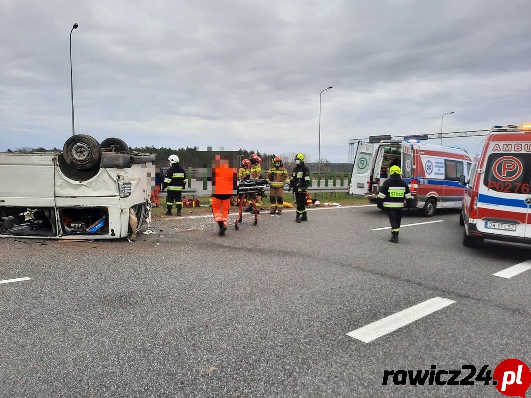 Wypadek na węźle Korzeńsko