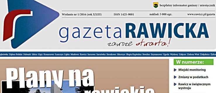 Burmistrz Rawicza wydaje bezpłatną gazetę  - Zdjęcie główne