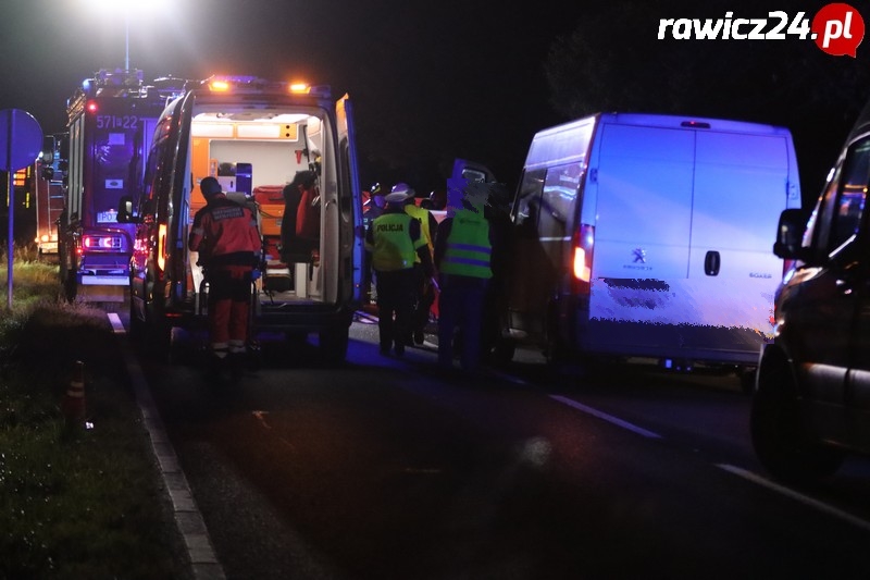 Wypadek pod Bojanowem na drodze wojewódzkiej 309