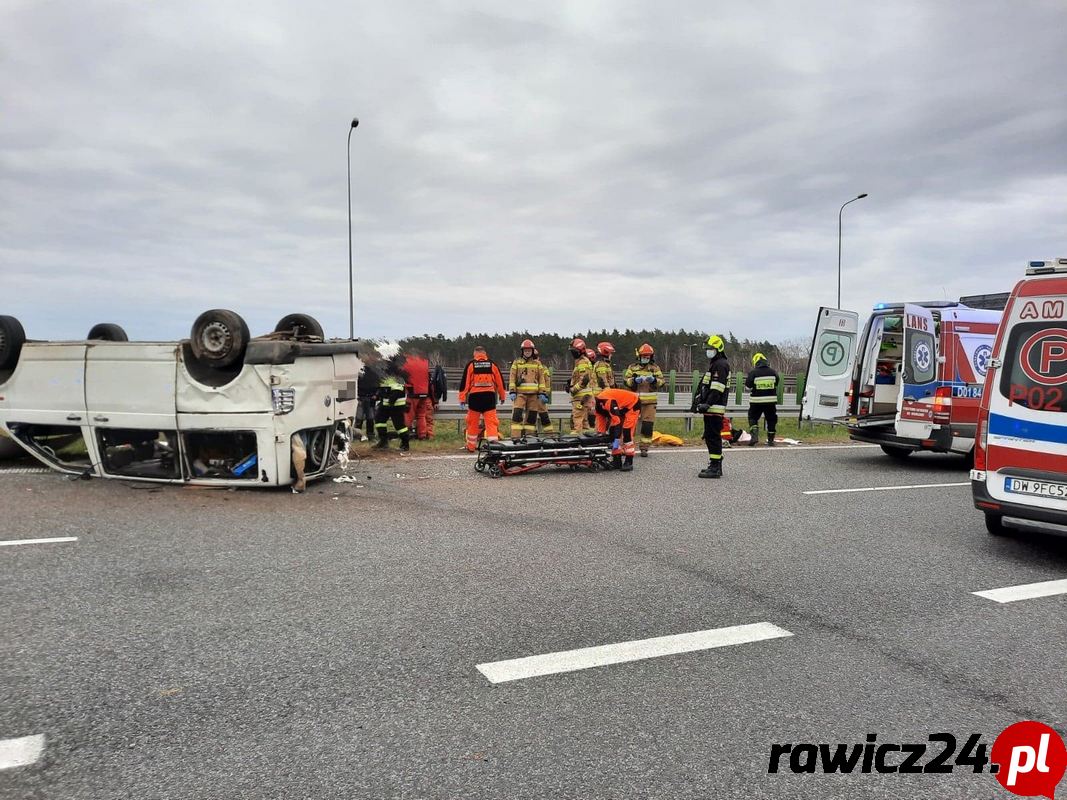 Wypadek na węźle Korzeńsko