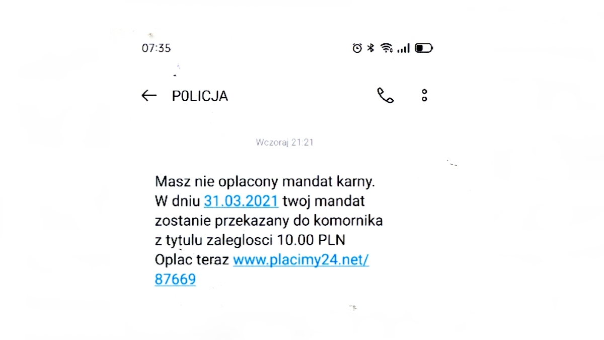 Dowiedziałeś się z SMS-a, że musisz zapłacić mandat? Uważaj na oszustów - Zdjęcie główne