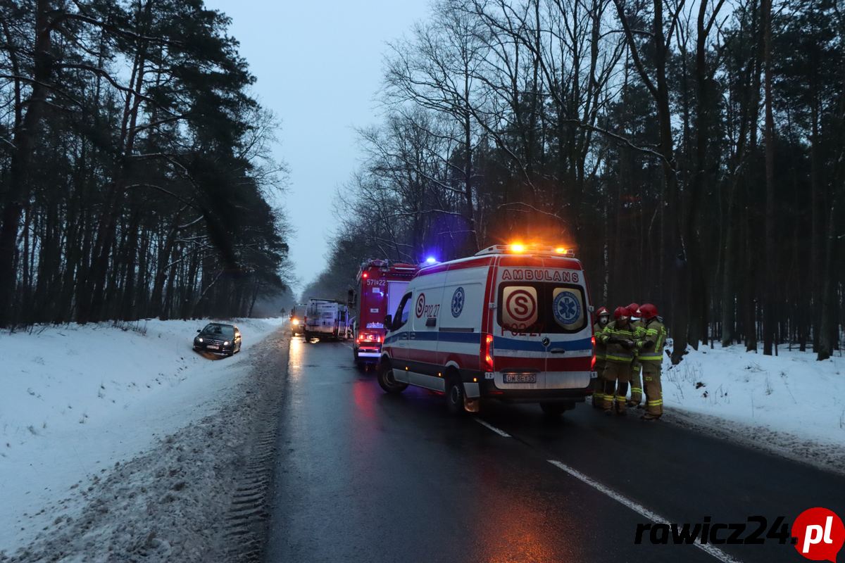 Wypadek na trasie Szymanowo - Słupia Kapitulna