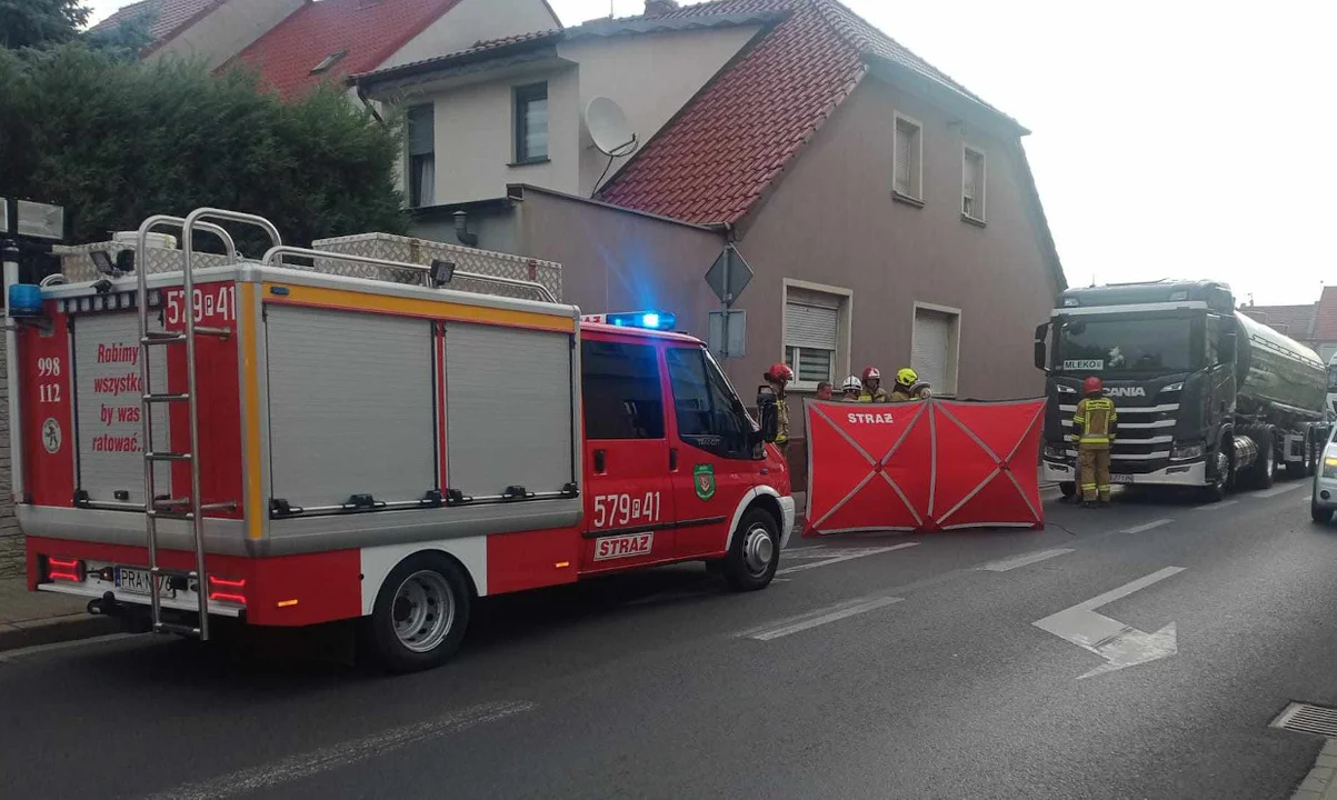 Śmiertelne potrącenie na rynku w Miejskiej Górce. Na ratunek pojechała załoga karetki z Gostynia - Zdjęcie główne