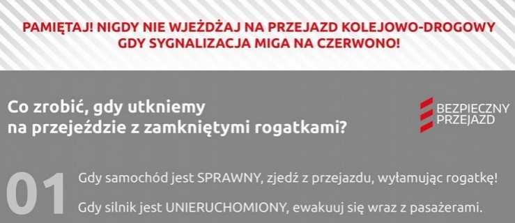 Sygnalizacja miga na czerwono? Nie wjeżdżaj na przejazd! - Zdjęcie główne