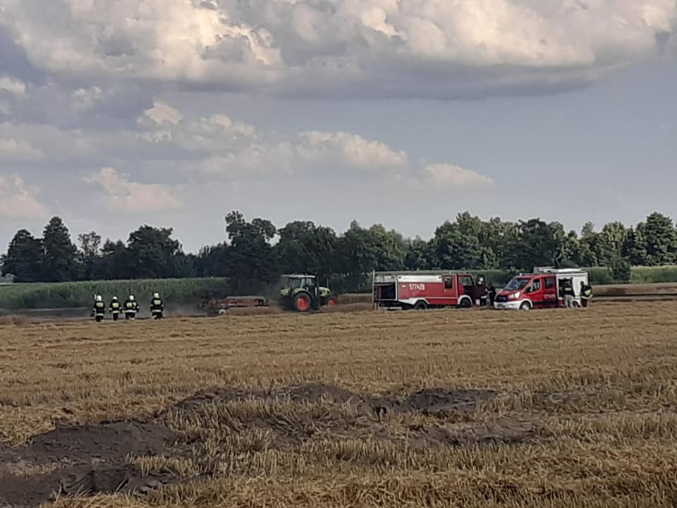 pożar w okolicach Starego Sielca