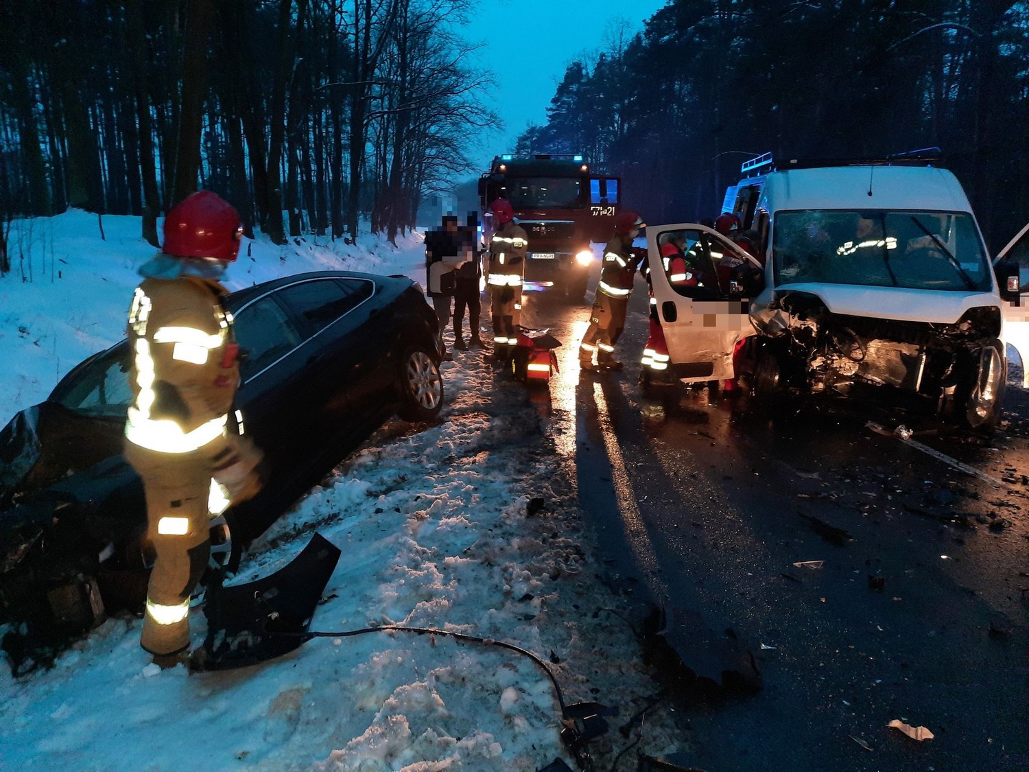 Wypadek na trasie Szymanowo - Słupia Kapitulna