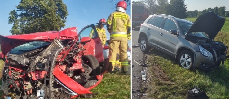 Wypadek pod Słupią Kapitulną. Dwie osoby ranne [FOTO] - Zdjęcie główne