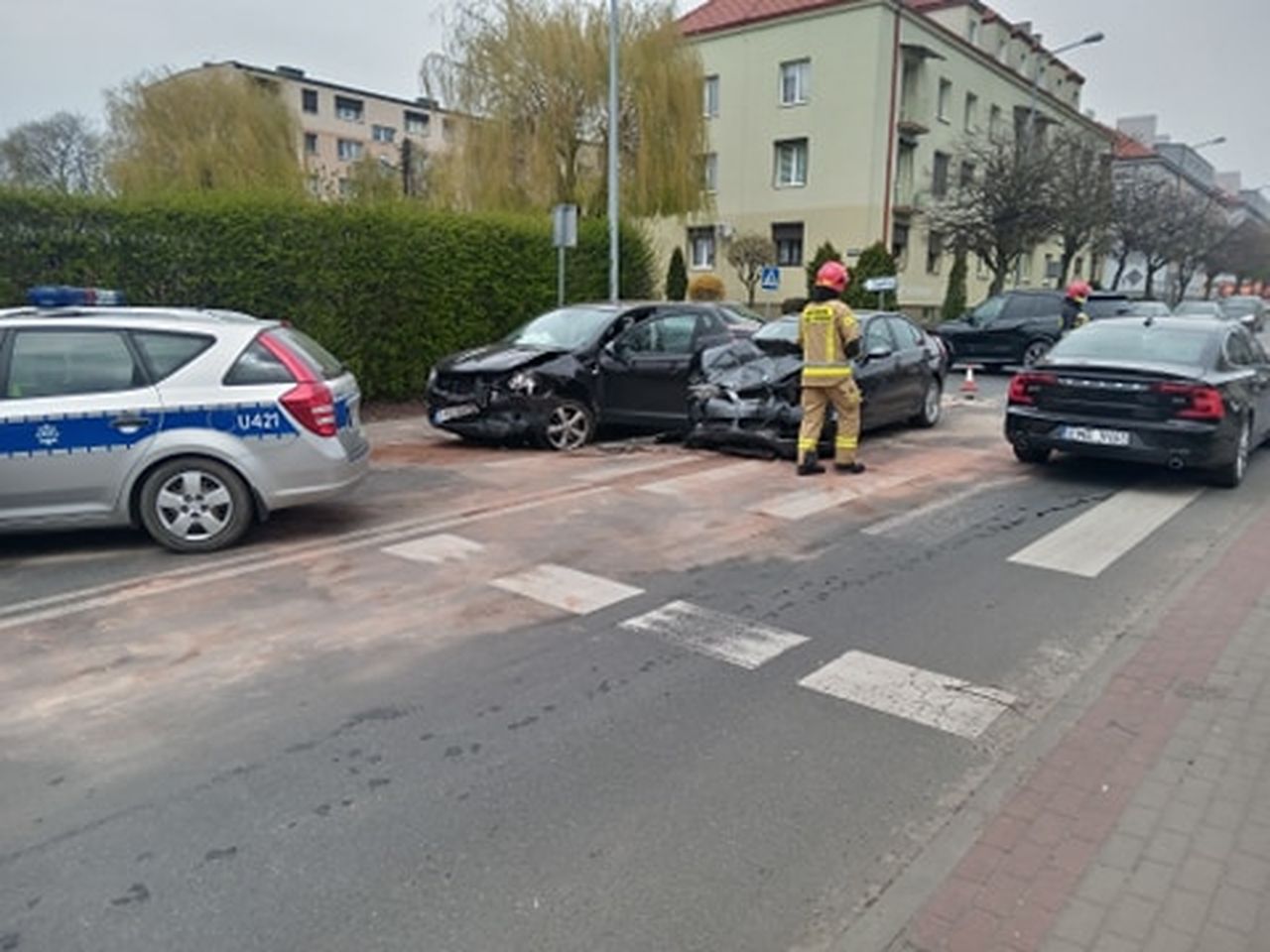 Wypadek na skrzyżowaniu ul. Lipowej w Pleszewie