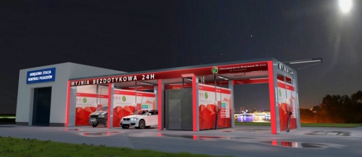 Pleszew. Nowa stacja, myjnia, biurowiec i PSZOK. Trwają prace przy budowie siedziby PK - Zdjęcie główne