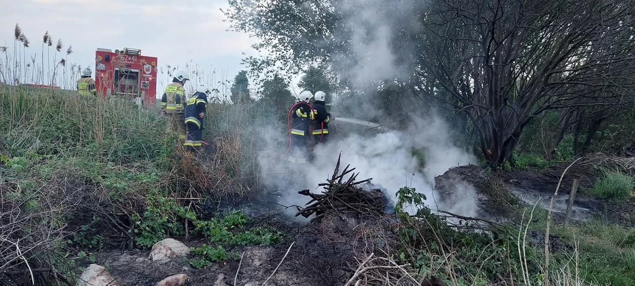 Pożar w gminie Dobrzyca. Strażacy w akcji [ZDJĘCIA] - Zdjęcie główne