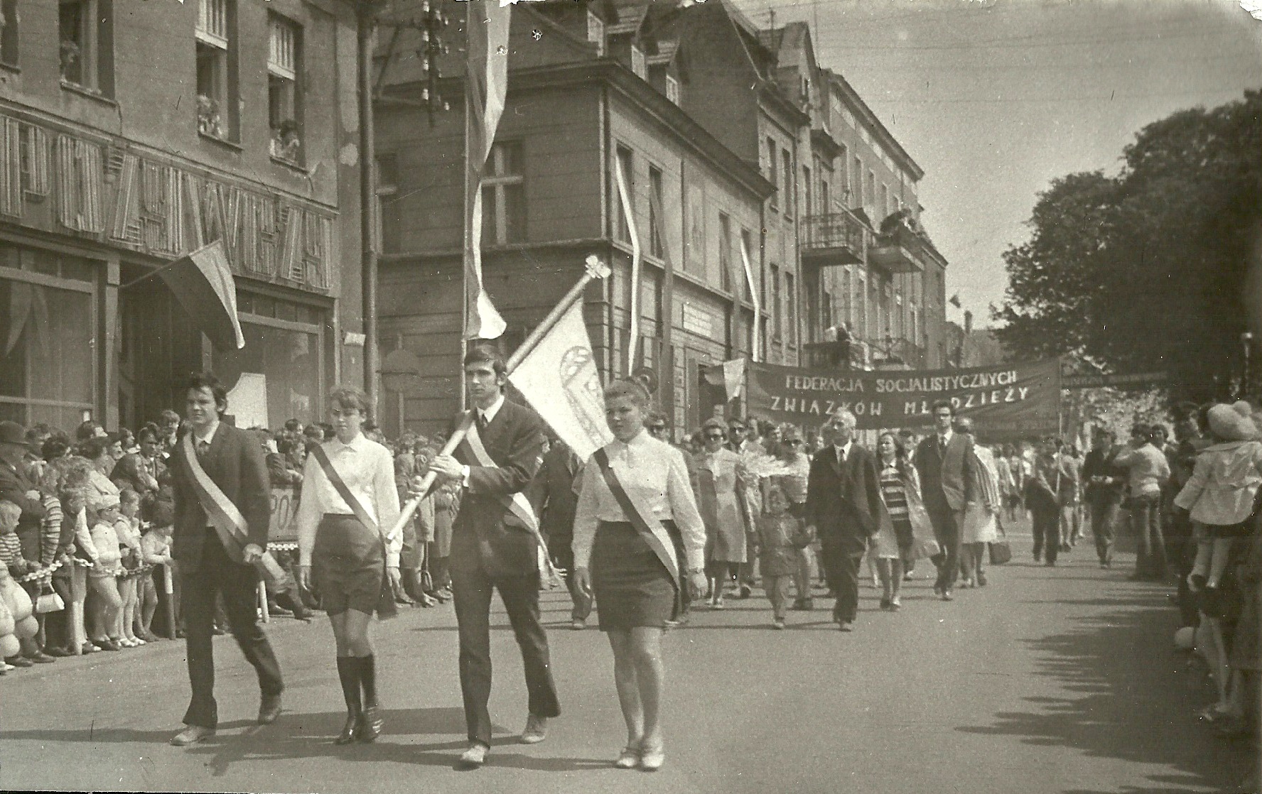 Pochód w Pleszewie, 1 maja 1976 r.