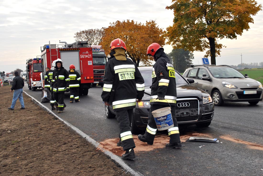 Wypadek trzech aut na "12" [ZDJĘCIA] - Zdjęcie główne