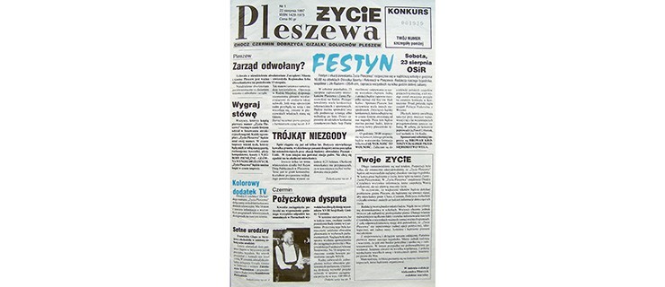 ŻYCIE PLESZEWA - od 21 lat z wami! - Zdjęcie główne