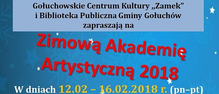 Gołuchów. Ruszają zapisy na zajęcia w ferie! - Zdjęcie główne