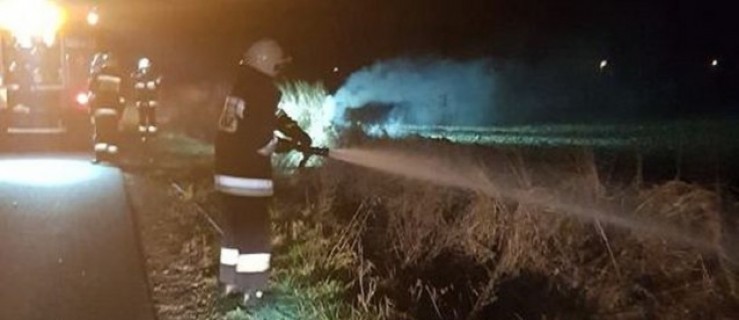 Gmina Dobrzyca. Dwa pożary i plama na drodze. Strażacy mieli sporo pracy - Zdjęcie główne