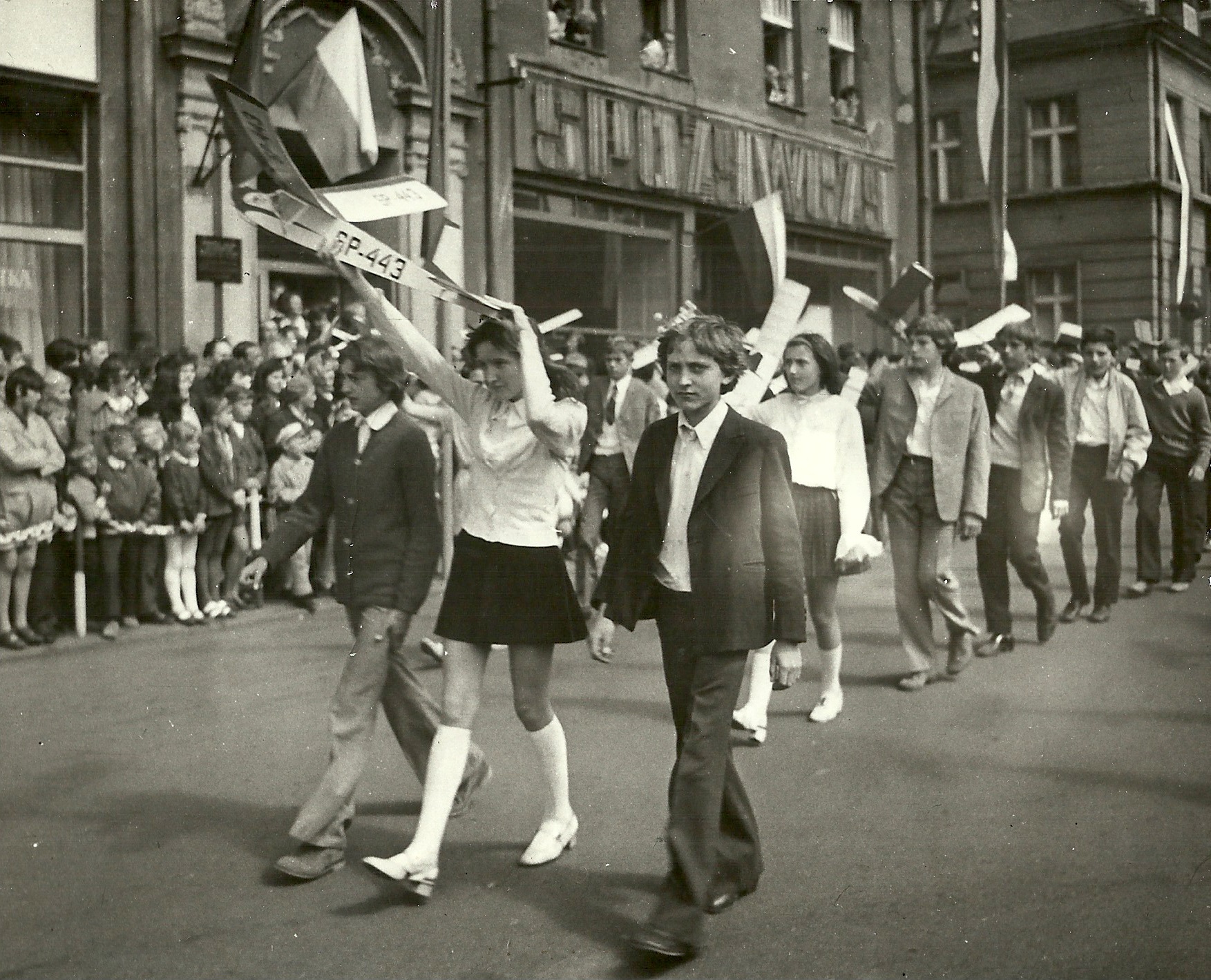 Pochód w Pleszewie, 1 maja 1976 r.