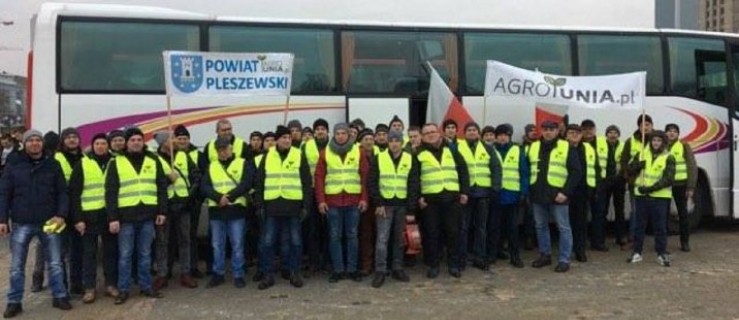 Rolnicy z powiatu pleszewskiego protestują w Warszawie - Zdjęcie główne