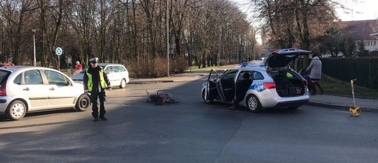 Pleszew. Potrącenie rowerzystki  na ul. Bogusza - Zdjęcie główne