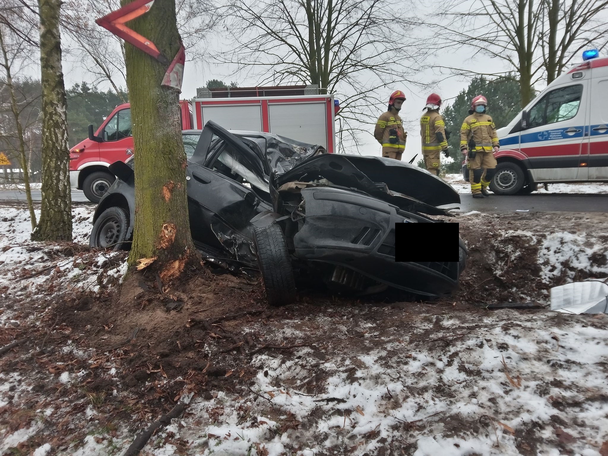 Wypadek w miejscowości Nowy Olesiec w gminie Chocz