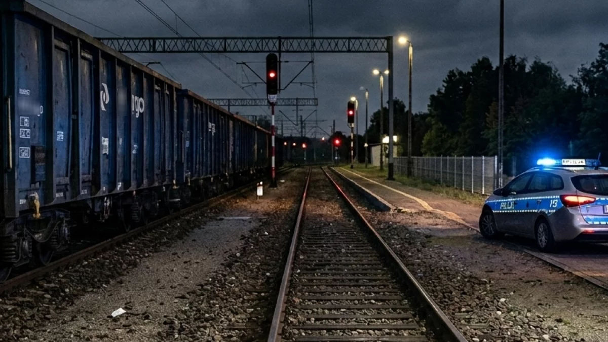 Zamaskowane osoby na stopniach pociągu. W akcji kontrterroryści