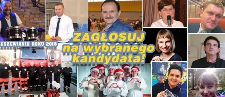 Zagłosuj w konkursie PLESZEWIANIN ROKU 2018! - Zdjęcie główne