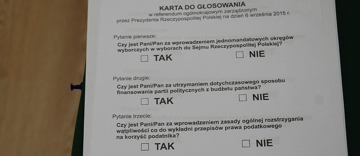 Gmina Pleszew: Słaba frekwencja w referendum - Zdjęcie główne