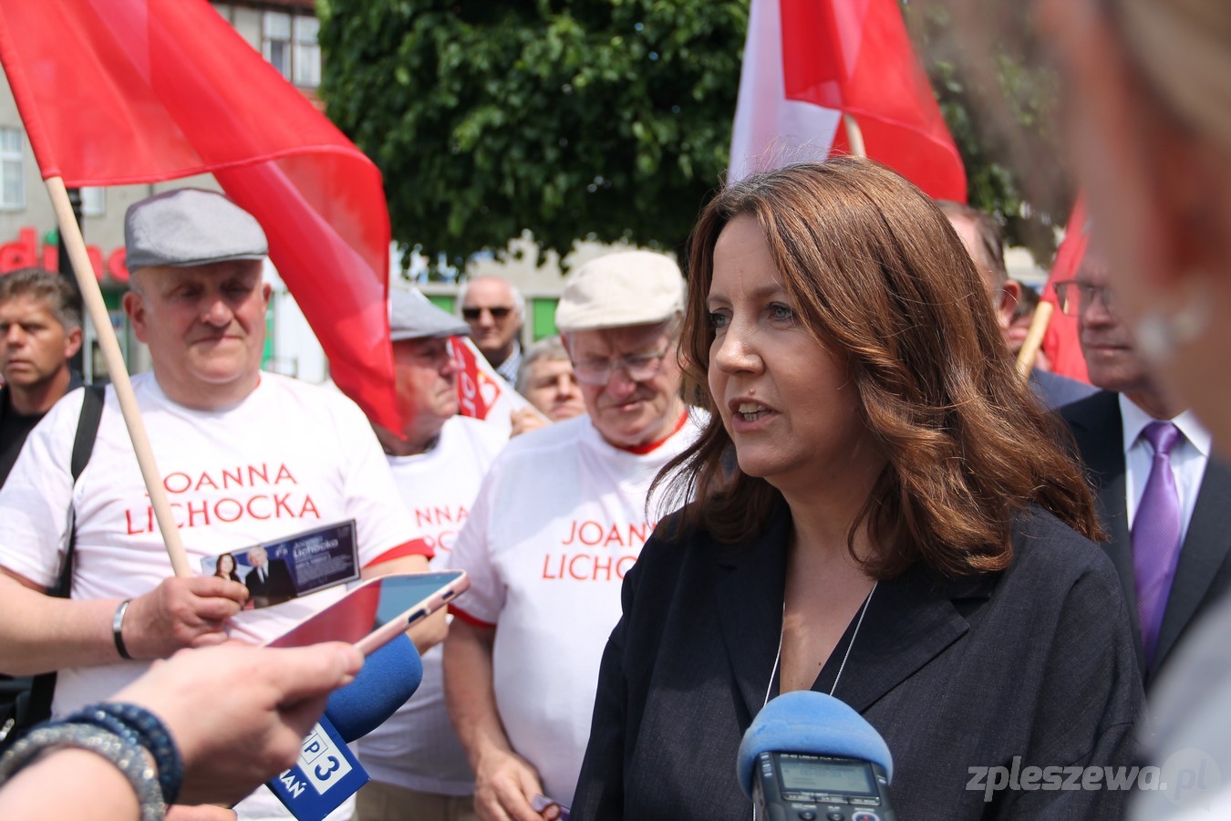 Pleszew. Wiec poparcia dla Joanny Lichockiej - Zdjęcie główne