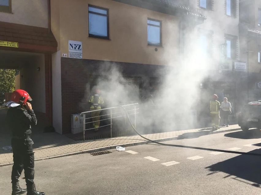 Pożar w przychodni zdrowia w Pleszewie - Zdjęcie główne