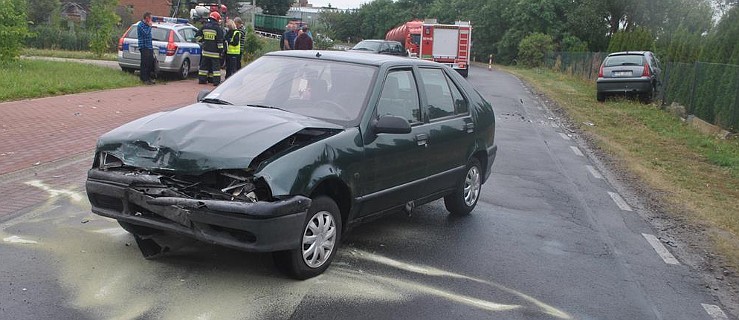 Wypadek w Pacanowicach. Droga zablokowana [zdjęcia] - Zdjęcie główne