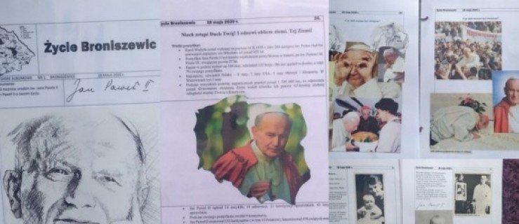 W Broniszewicach uczcili 100-tną rocznicę urodzin Jana Pawła II. Powstały piękne prace! - Zdjęcie główne