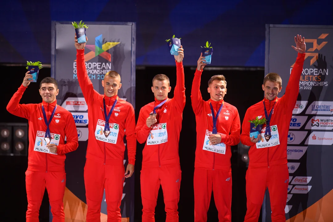 Mateusz Siuda na podium lekkoatletycznych Mistrzostw Europy - Zdjęcie główne