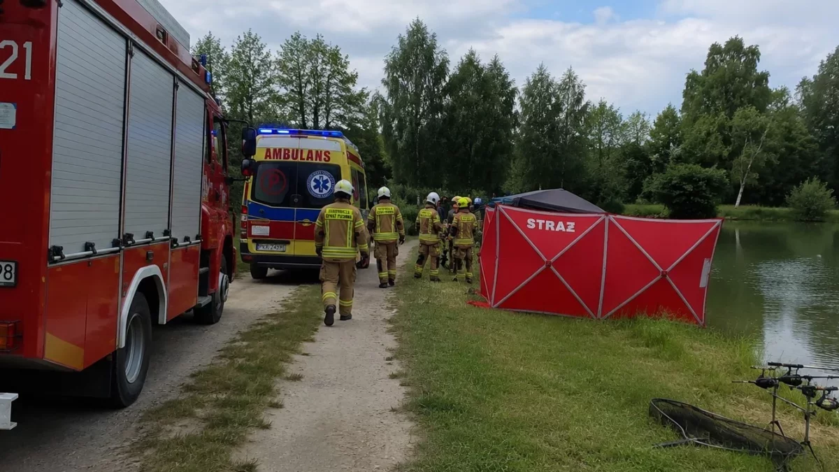 Koszmarny wypadek nad stawem. Zarzucił wędkę i doszło do tragedii. Nie żyje wędkarz