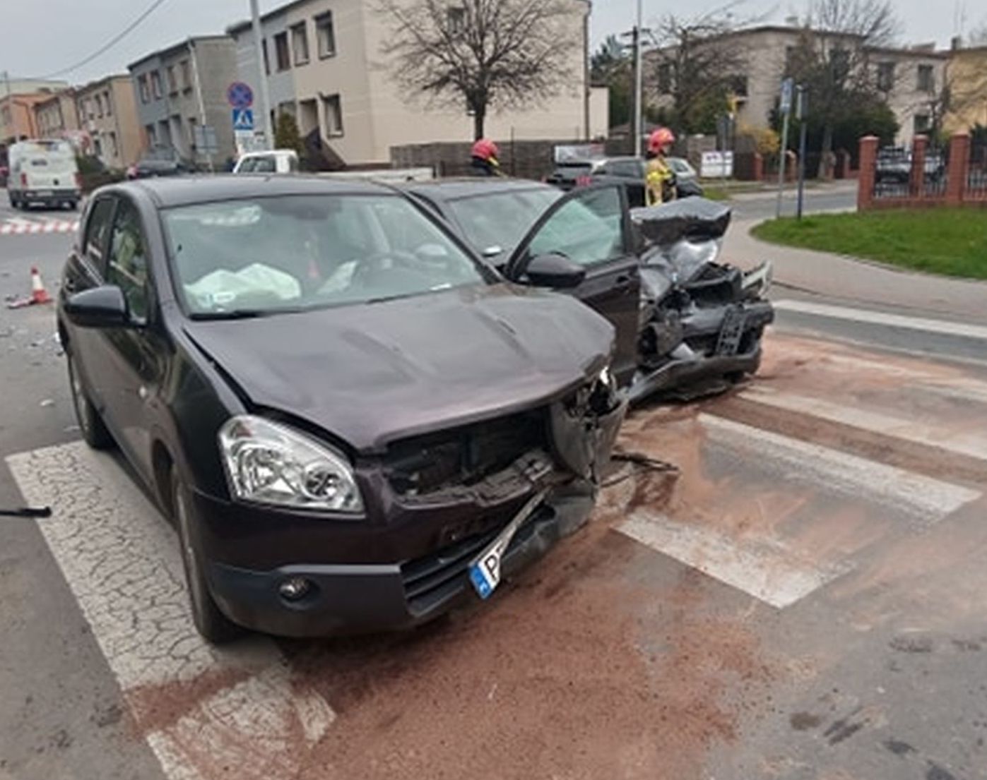 Wypadek na skrzyżowaniu ul. Lipowej w Pleszewie